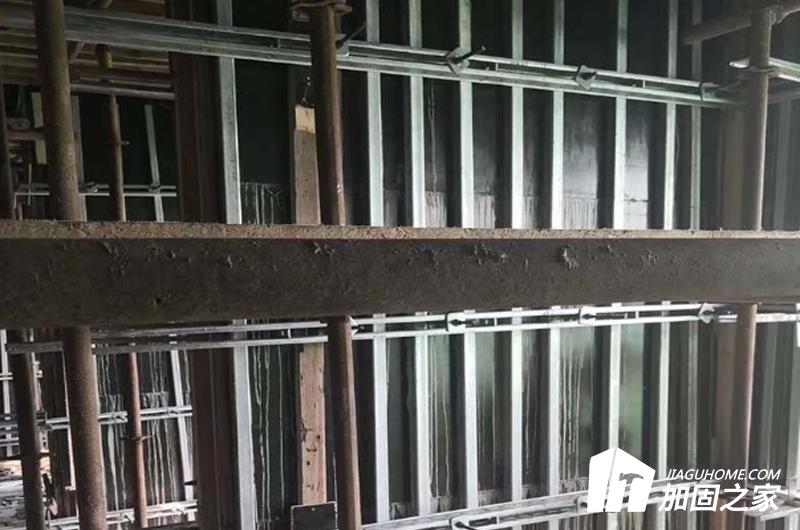 剪力墻加固現場勘探工作